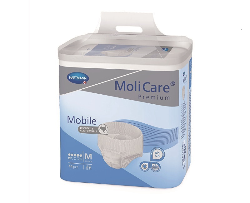 Zobrazit detail výrobku MoliCare MoliCare® Mobile 6 kapek vel. M savost 1662 ml 14 ks Zobrazit detail výrobku MoliCare MoliCare® Mobile 6 kapek vel. M savost 1662 ml 14 ks