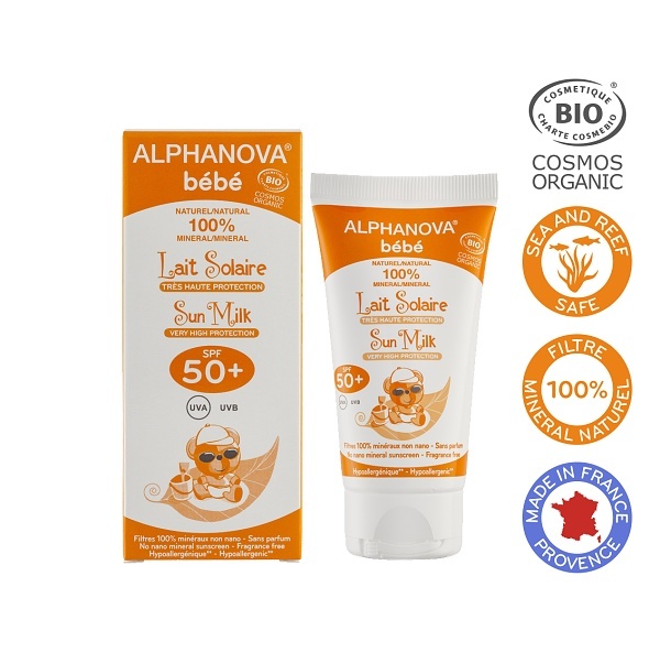 ALPHANOVA Opaľovací krém pre bábätká SPF 50+ BIO 50 ml