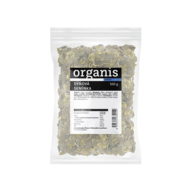 Zobrazit detail výrobku Organis Organis Dýňové semínko 500 g Zobrazit detail výrobku Organis Organis Dýňové semínko 500 g