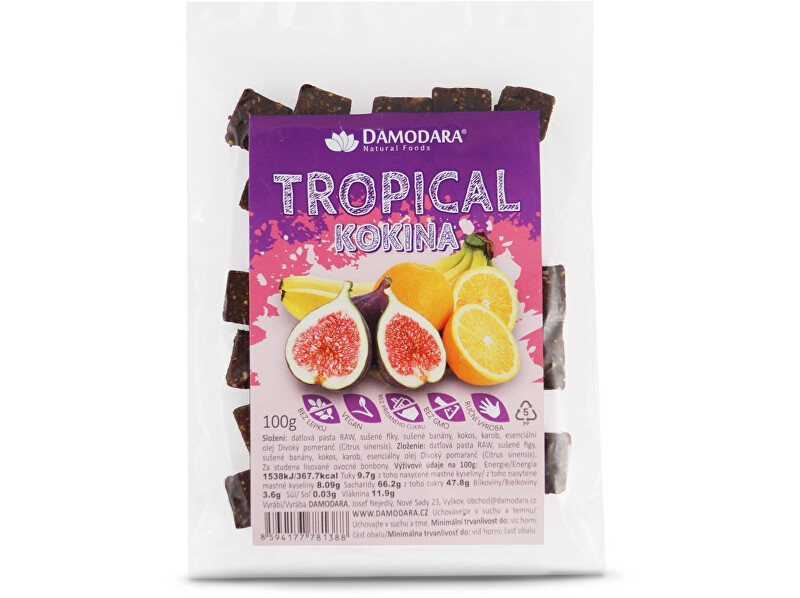 Zobrazit detail výrobku Damodara Ovocné kokina Tropical 100g Zobrazit detail výrobku Damodara Ovocné kokina Tropical 100g