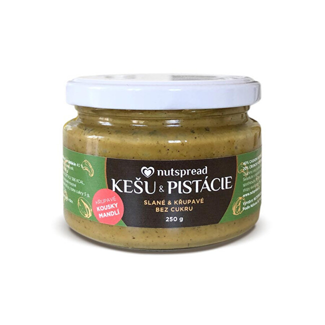 Zobrazit detail výrobku Nutspread Pistáciový krém s kešu, mandlemi a solí Nutspread 250 g Zobrazit detail výrobku Nutspread Pistáciový krém s kešu, mandlemi a solí Nutspread 250 g