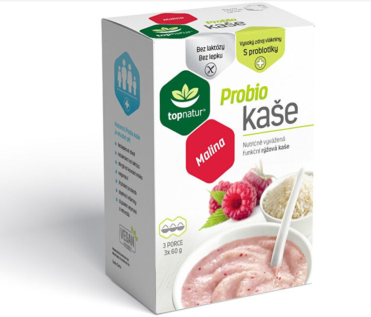 Zobrazit detail výrobku Topnatur Probio kaše Malina 3 x 60 g Zobrazit detail výrobku Topnatur Probio kaše Malina 3 x 60 g