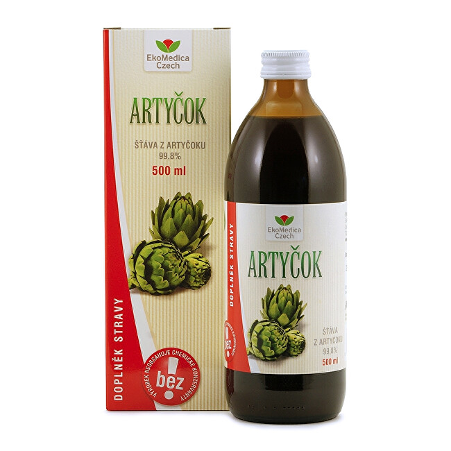 Zobrazit detail výrobku EkoMedica Czech Artyčok – 99,8 % šťáva z artyčoku 500 ml Zobrazit detail výrobku EkoMedica Czech Artyčok – 99,8 % šťáva z artyčoku 500 ml
