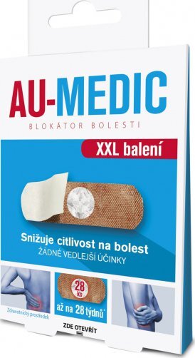 Zobrazit detail výrobku Au-Medic blokátor bolesti náplasti (crystal tape) 28 ks Zobrazit detail výrobku Au-Medic blokátor bolesti náplasti (crystal tape) 28 ks