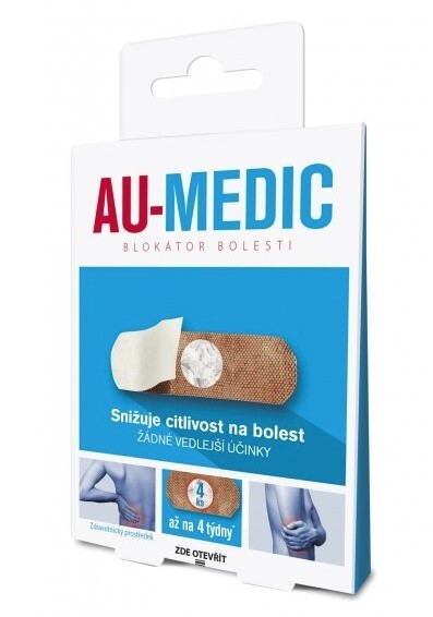 Zobrazit detail výrobku Au-Medic blokátor bolesti náplasti (crystal tape) 4 ks Zobrazit detail výrobku Au-Medic blokátor bolesti náplasti (crystal tape) 4 ks