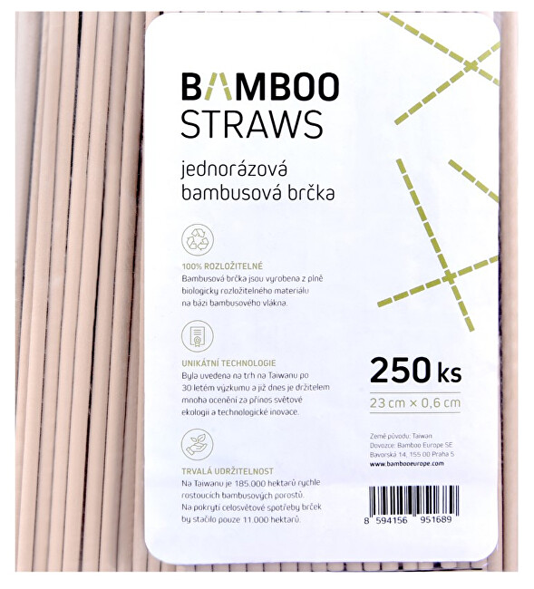 Zobrazit detail výrobku Bamboo Europe Bambusové brčko 6 mm x 23 mm bag 250 ks Zobrazit detail výrobku Bamboo Europe Bambusové brčko 6 mm x 23 mm bag 250 ks