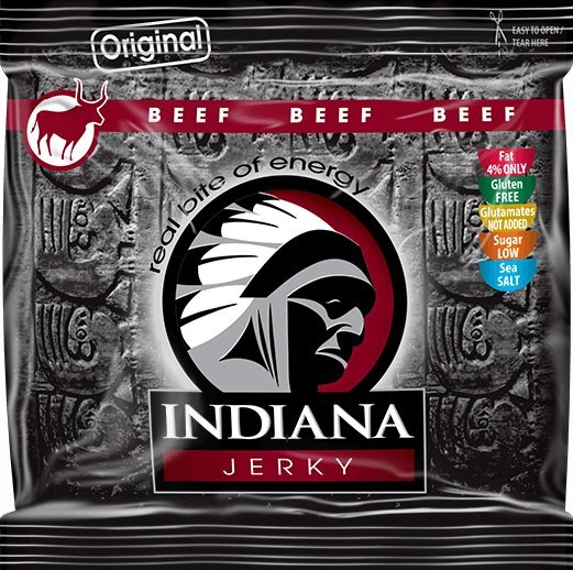 Zobrazit detail výrobku Indiana Indiana Jerky beef (hovězí) Original 60 g Zobrazit detail výrobku Indiana Indiana Jerky beef (hovězí) Original 60 g