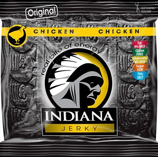Zobrazit detail výrobku Indiana jerky kuřecí 60 g Zobrazit detail výrobku Indiana jerky kuřecí 60 g