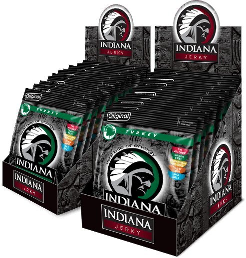Zobrazit detail výrobku Indiana Indiana Jerky turkey (krůtí) Original 600 g - display Zobrazit detail výrobku Indiana Indiana Jerky turkey (krůtí) Original 600 g - display
