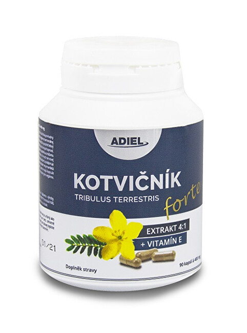 Zobrazit detail výrobku Adiel Kotvičník zemní FORTE s vitamínem E 90 pilulek Zobrazit detail výrobku Adiel Kotvičník zemní FORTE s vitamínem E 90 pilulek