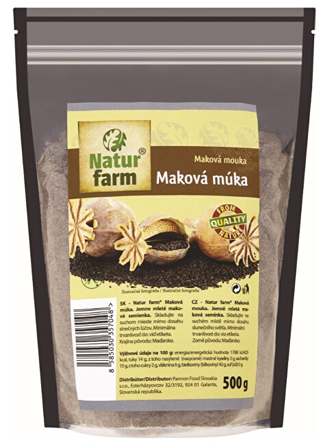 Zobrazit detail výrobku Natur farm Natur Farm Maková mouka 500 g Zobrazit detail výrobku Natur farm Natur Farm Maková mouka 500 g