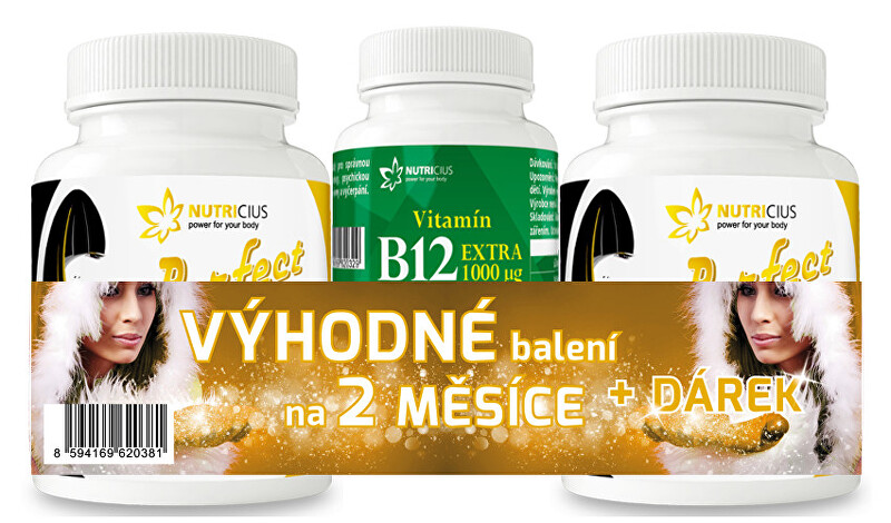 Zobrazit detail výrobku Nutricius Perfect HAIR gold 2 ks + B 12 30 tablet Zobrazit detail výrobku Nutricius Perfect HAIR gold 2 ks + B 12 30 tablet