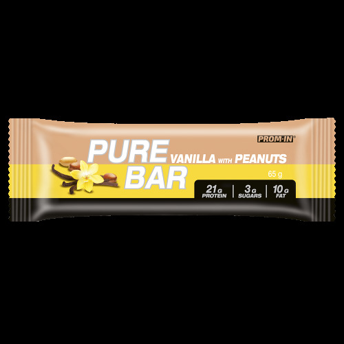 Zobrazit detail výrobku Prom-in Pure bar 65 g Vanilka/ arašídy Zobrazit detail výrobku Prom-in Pure bar 65 g Vanilka/ arašídy