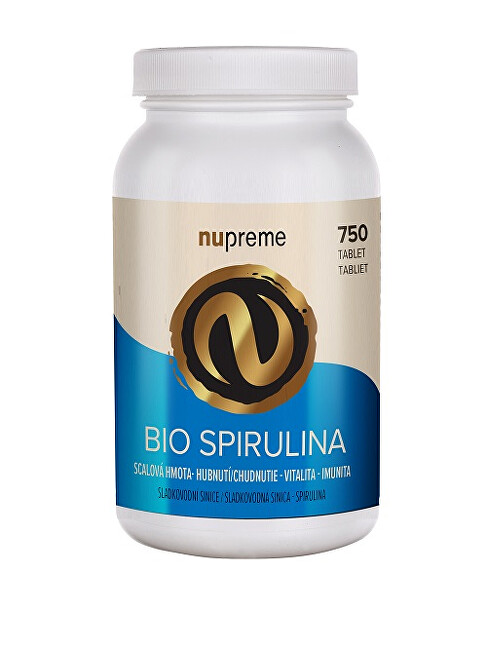 Zobrazit detail výrobku Nupreme Spirulina 750 tablet BIO Zobrazit detail výrobku Nupreme Spirulina 750 tablet BIO