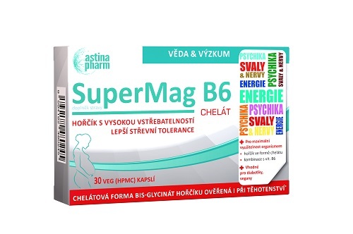 Zobrazit detail výrobku Astina SuperMag B6 chelát, 30 tablet Zobrazit detail výrobku Astina SuperMag B6 chelát, 30 tablet