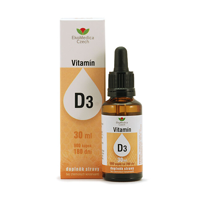 Zobrazit detail výrobku EkoMedica Czech Vitamín D3 v kapkách 30 ml Zobrazit detail výrobku EkoMedica Czech Vitamín D3 v kapkách 30 ml