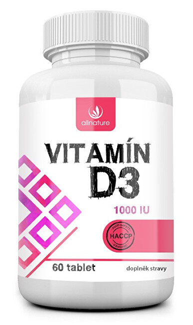 Zobrazit detail výrobku Allnature Vitamín D3 60 tablet Zobrazit detail výrobku Allnature Vitamín D3 60 tablet