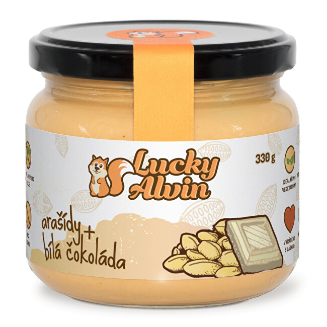 Lucky Alvin Arašidy + biela čokoláda krém 330 g