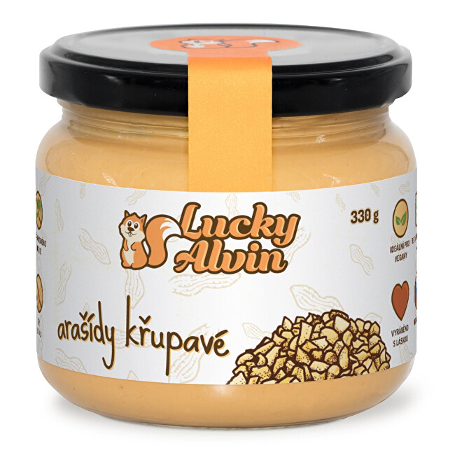 Zobrazit detail výrobku Lucky Alvin Arašídy křupavé 330 g Zobrazit detail výrobku Lucky Alvin Arašídy křupavé 330 g