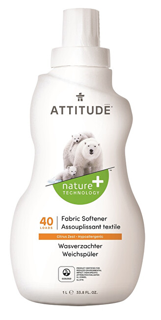 Zobrazit detail výrobku ATTITUDE Nature+ Aviváž ATTITUDE s vůní citronové kůry 1000 ml (40 pracích dávek) Zobrazit detail výrobku ATTITUDE Nature+ Aviváž ATTITUDE s vůní citronové kůry 1000 ml (40 pracích dávek)
