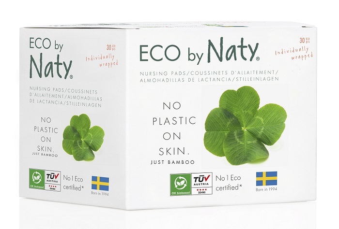 Eco by Naty Dámske ECO prsné vložky Naty pre dojčiace ženy (30 ks)