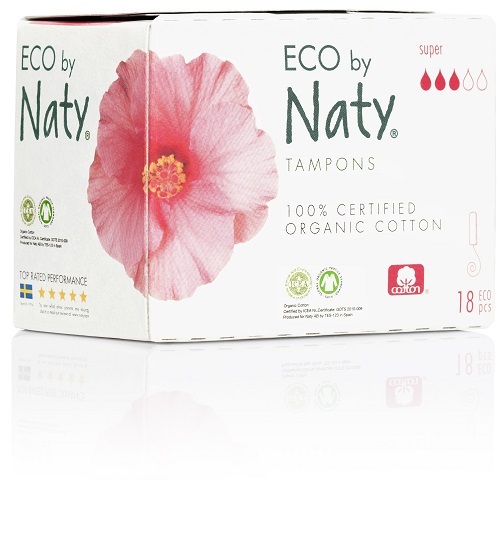 Zobrazit detail výrobku Eco by Naty Dámské ECO tampóny Naty (18 ks) - super Zobrazit detail výrobku Eco by Naty Dámské ECO tampóny Naty (18 ks) - super
