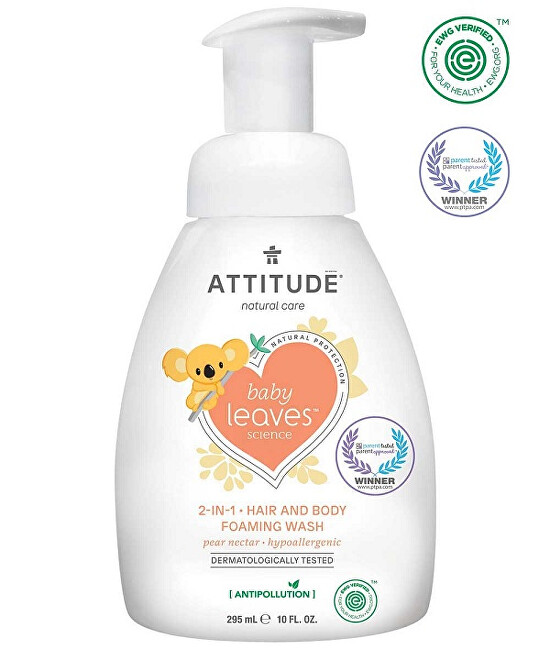 Zobrazit detail výrobku ATTITUDE Dětská mycí pěna (2 v 1) ATTITUDE Baby leaves s vůní hruškové šťávy 295 ml Zobrazit detail výrobku ATTITUDE Dětská mycí pěna (2 v 1) ATTITUDE Baby leaves s vůní hruškové šťávy 295 ml
