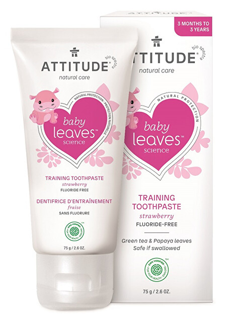 Zobrazit detail výrobku ATTITUDE Dětská zubní pasta ATTITUDE Baby leaves s příchutí jahody 75 g Zobrazit detail výrobku ATTITUDE Dětská zubní pasta ATTITUDE Baby leaves s příchutí jahody 75 g
