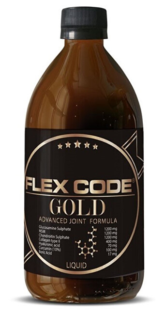 Zobrazit detail výrobku Elanatura Flex Code Gold 500 ml - kloubní výživa Zobrazit detail výrobku Elanatura Flex Code Gold 500 ml - kloubní výživa