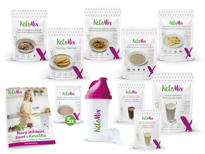 Zobrazit detail výrobku KetoMix Ketonová dieta na 2 týdny (70 porcí) 2 620 g Zobrazit detail výrobku KetoMix Ketonová dieta na 2 týdny (70 porcí) 2 620 g