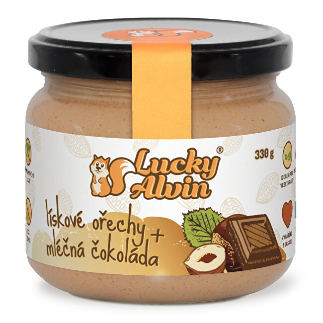 Zobrazit detail výrobku Lucky Alvin Lískové ořechy + mléčná čokoláda krém 330 g Zobrazit detail výrobku Lucky Alvin Lískové ořechy + mléčná čokoláda krém 330 g