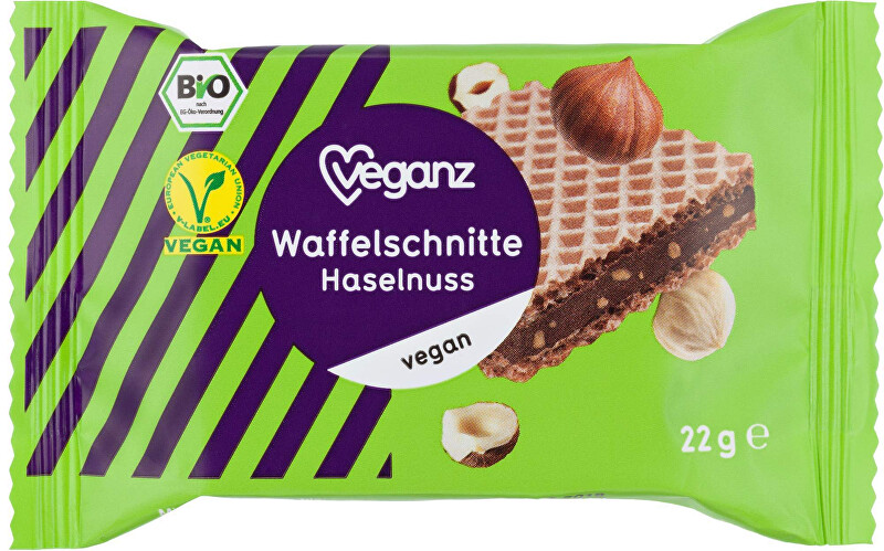 Zobrazit detail výrobku Veganz Oříšková vafle, Bio 22 g Zobrazit detail výrobku Veganz Oříšková vafle, Bio 22 g