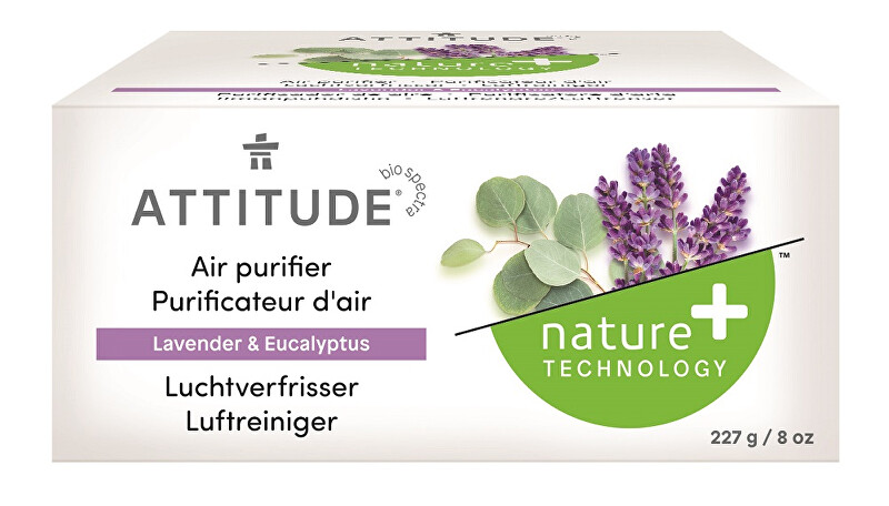Zobrazit detail výrobku ATTITUDE Přírodní čistící osvěžovač vzduchu ATTITUDE s vůní levandule a eukalyptu 227 g Zobrazit detail výrobku ATTITUDE Přírodní čistící osvěžovač vzduchu ATTITUDE s vůní levandule a eukalyptu 227 g