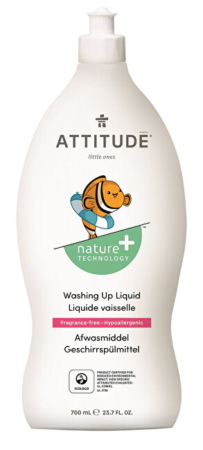 Zobrazit detail výrobku ATTITUDE Prostředek na mytí nádobí ATTITUDE pro děti bez vůně 700 ml Zobrazit detail výrobku ATTITUDE Prostředek na mytí nádobí ATTITUDE pro děti bez vůně 700 ml