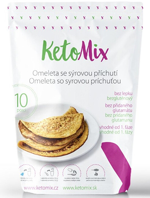 Zobrazit detail výrobku KetoMix Proteinová omeleta 320 g (10 porcí) - se sýrovou příchutí Zobrazit detail výrobku KetoMix Proteinová omeleta 320 g (10 porcí) - se sýrovou příchutí