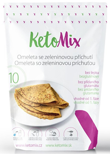 Zobrazit detail výrobku KetoMix Proteinová omeleta 320 g (10 porcí) - se zeleninovou příchutí Zobrazit detail výrobku KetoMix Proteinová omeleta 320 g (10 porcí) - se zeleninovou příchutí