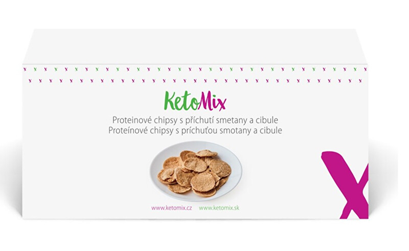 Zobrazit detail výrobku KetoMix Proteinové chipsy s příchutí cibulky 120 g Zobrazit detail výrobku KetoMix Proteinové chipsy s příchutí cibulky 120 g