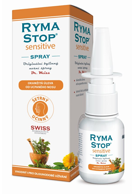 Zobrazit detail výrobku Dr. Weiss RymaStop Sensitive bylinný nosní sprej 30 ml Zobrazit detail výrobku Dr. Weiss RymaStop Sensitive bylinný nosní sprej 30 ml