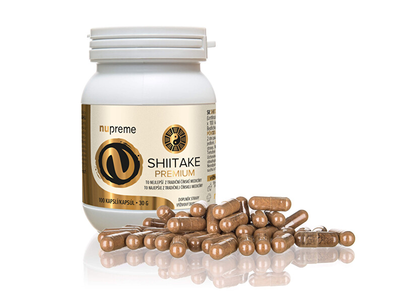 Zobrazit detail výrobku Nupreme Shiitake extract 30% 100 kapslí Zobrazit detail výrobku Nupreme Shiitake extract 30% 100 kapslí