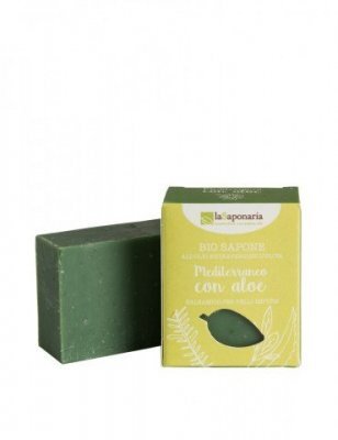 Zobrazit detail výrobku laSaponaria Tuhé olivové mýdlo BIO 100 g Středomořské bylinky a aloe Zobrazit detail výrobku laSaponaria Tuhé olivové mýdlo BIO 100 g Středomořské bylinky a aloe