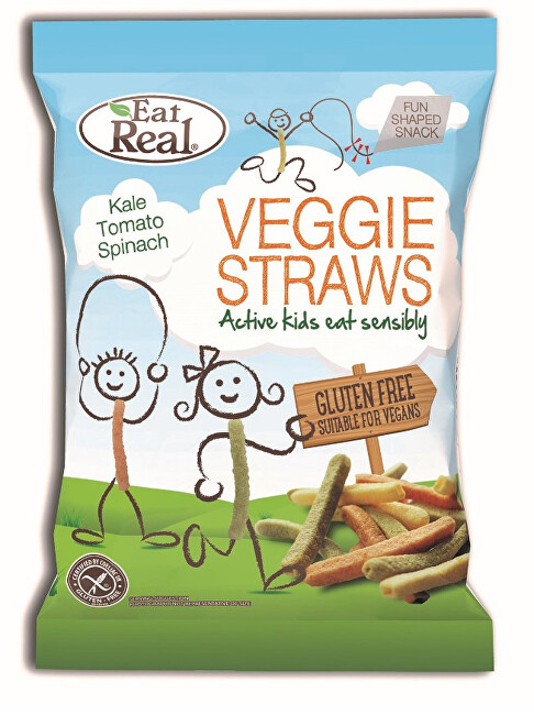 Zobrazit detail výrobku Eat Real Veggie Straws Kids 20 g Zobrazit detail výrobku Eat Real Veggie Straws Kids 20 g