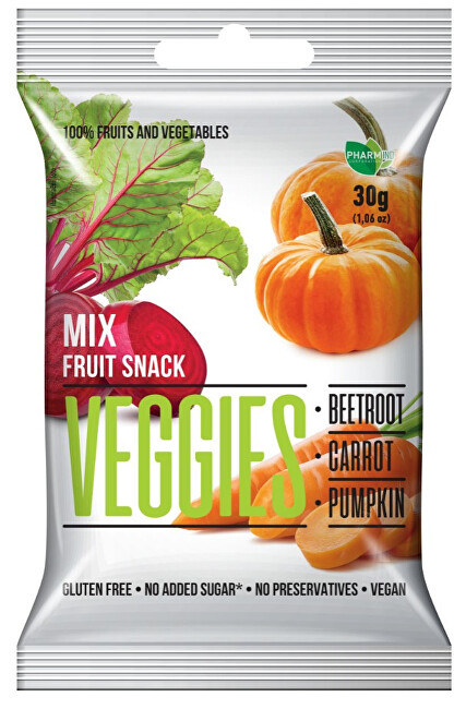 Zobrazit detail výrobku VEGGIES VEGGIES fruit snack 30 g Zobrazit detail výrobku VEGGIES VEGGIES fruit snack 30 g