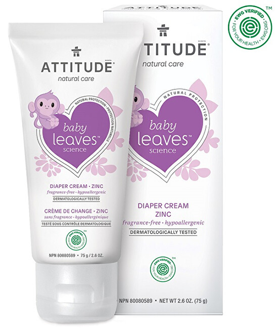 Zobrazit detail výrobku ATTITUDE Zinkový krém na opruzeniny ATTITUDE Baby leaves bez vůně 75 ml Zobrazit detail výrobku ATTITUDE Zinkový krém na opruzeniny ATTITUDE Baby leaves bez vůně 75 ml