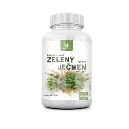 Zobrazit detail výrobku Allnature Zelený ječmen bylinný extrakt 60 tobolek Zobrazit detail výrobku Allnature Zelený ječmen bylinný extrakt 60 tobolek