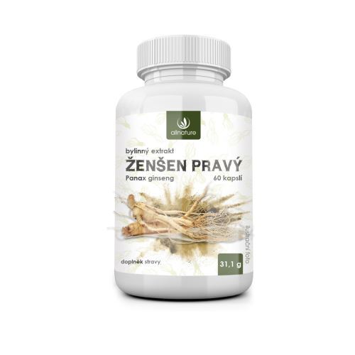 Zobrazit detail výrobku Allnature Ženšen bylinný extrakt 60 kapslí Zobrazit detail výrobku Allnature Ženšen bylinný extrakt 60 kapslí