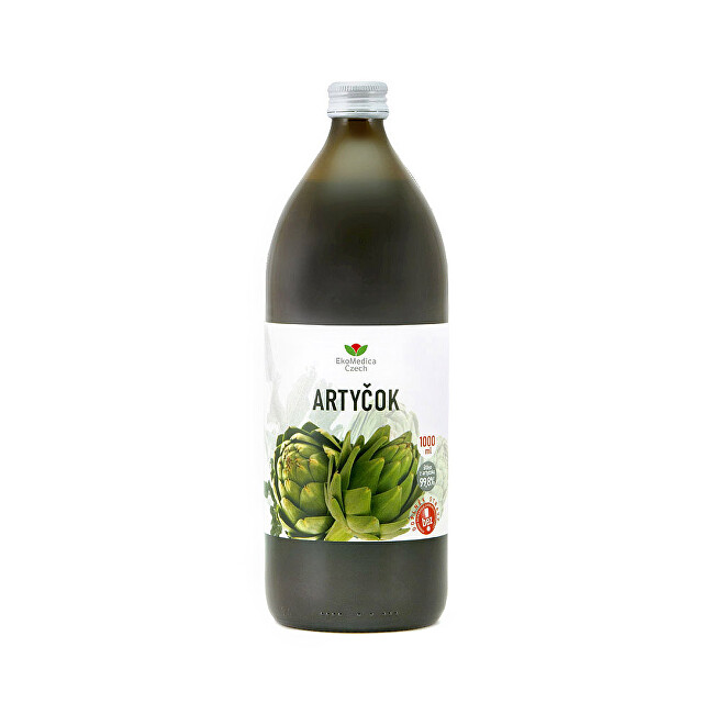 EkoMedica Czech Artičok - 99,8% šťava z artičokov 1000 ml