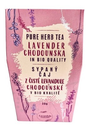 BIO Levandule Chodouňská BIO Levanduľový sypaný čaj z BIO Levanduľou Chodouňskou 30 g