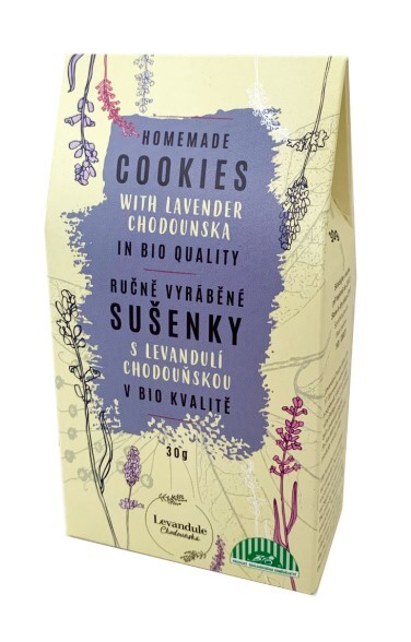 BIO Levandule Chodouňská BIO ručne vyrábané levanduľovej sušienky 30 g