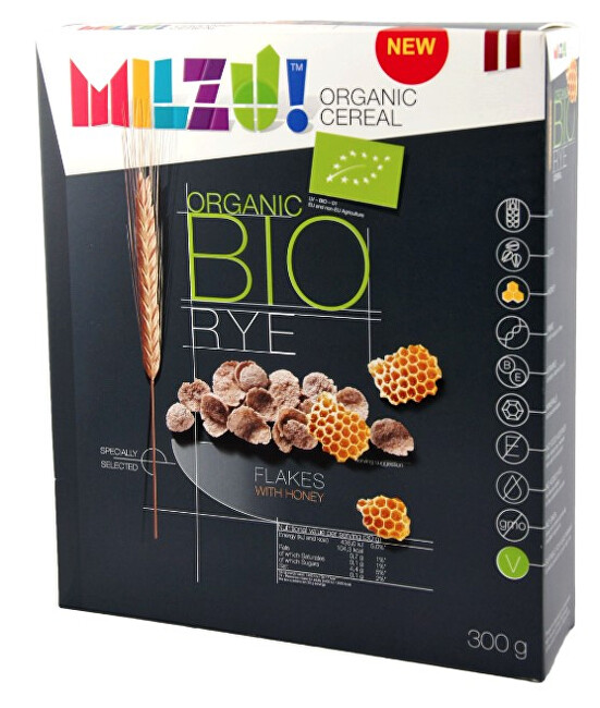 Zobrazit detail výrobku Milzu! BIO Žitné cereálie s medem 300 g Zobrazit detail výrobku Milzu! BIO Žitné cereálie s medem 300 g