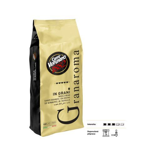 Zobrazit detail výrobku CASA DEL CAFE VERGNANO Káva mletá Vergnano Granaroma 250 g vacuum Zobrazit detail výrobku CASA DEL CAFE VERGNANO Káva mletá Vergnano Granaroma 250 g vacuum